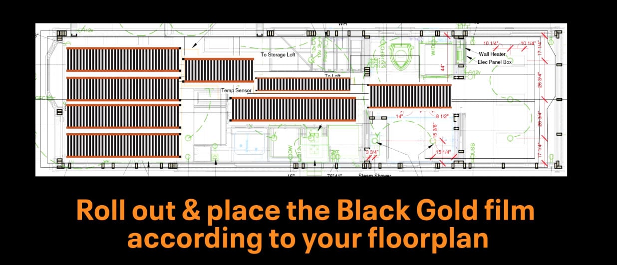 how-to-install-black-gold-radiant-floor-heat-film-for-tiny-house